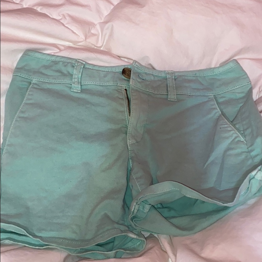 Size 00 Teal American eagle shorts